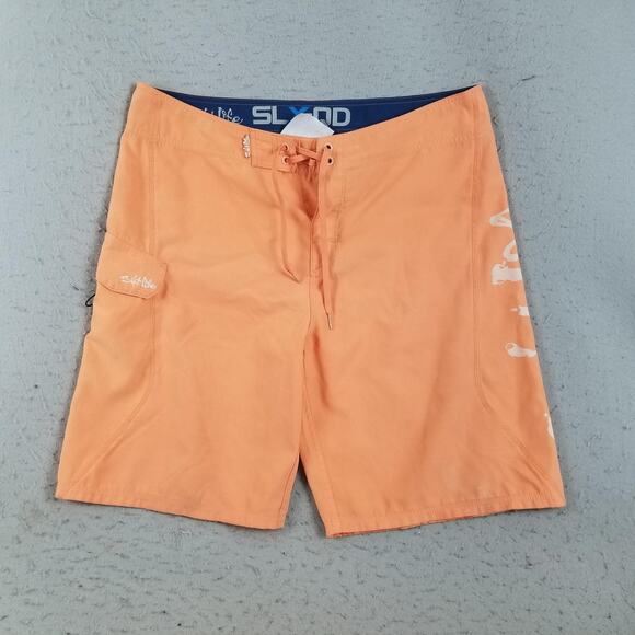 Salt Life Board Shorts Mens 36 Swim Trunks Skull Surf Polyester Beach - Picture 1 of 15